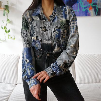 Vintage long sleeve Shirt size L