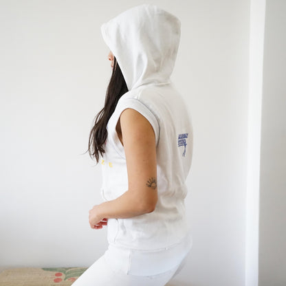 Vintage 90s Sweatshirt size S sleeveless hoodie