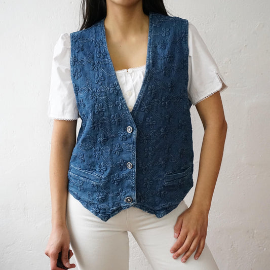 Vintage denim Vest Size S-M