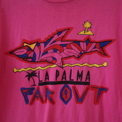 Vintage La Palma T-Shirt Size S pink shirt