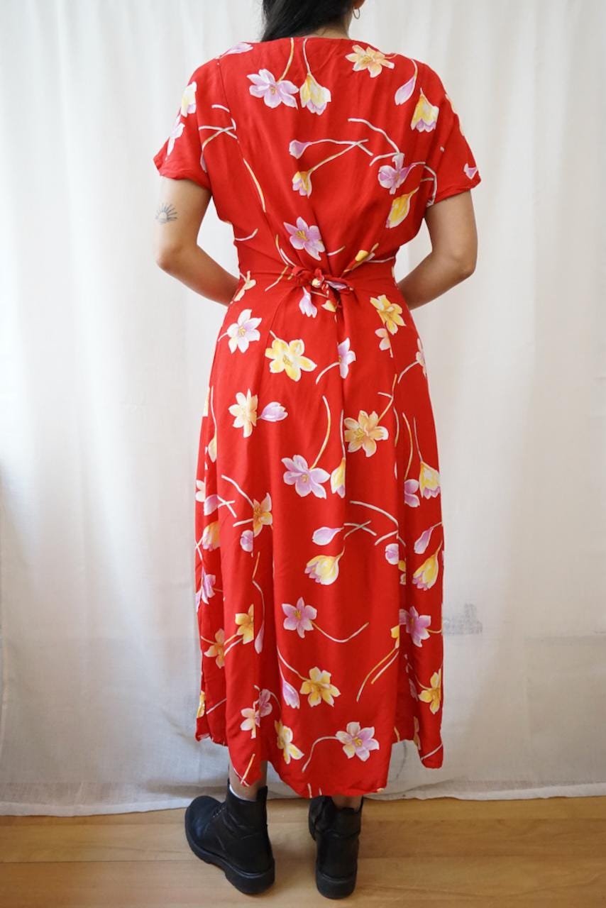 Vintage 90s floral dress Size M
