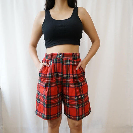 Vintage wool mix Shorts Size S 90s Bermuda shorts