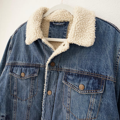 Vintage Teddy Denim jacket Size L