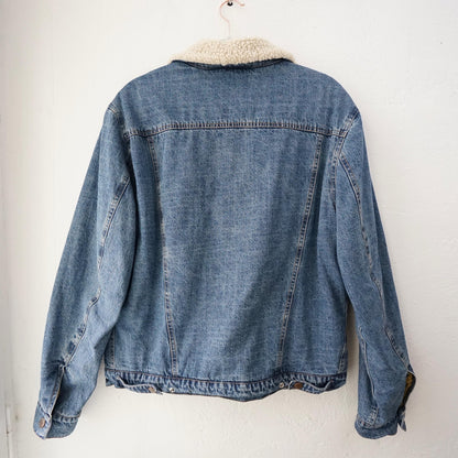 Vintage Teddy Denim jacket Size L