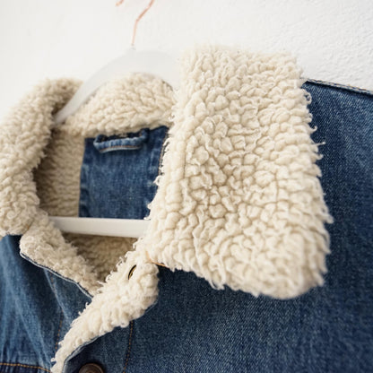 Vintage Teddy Denim jacket Size L