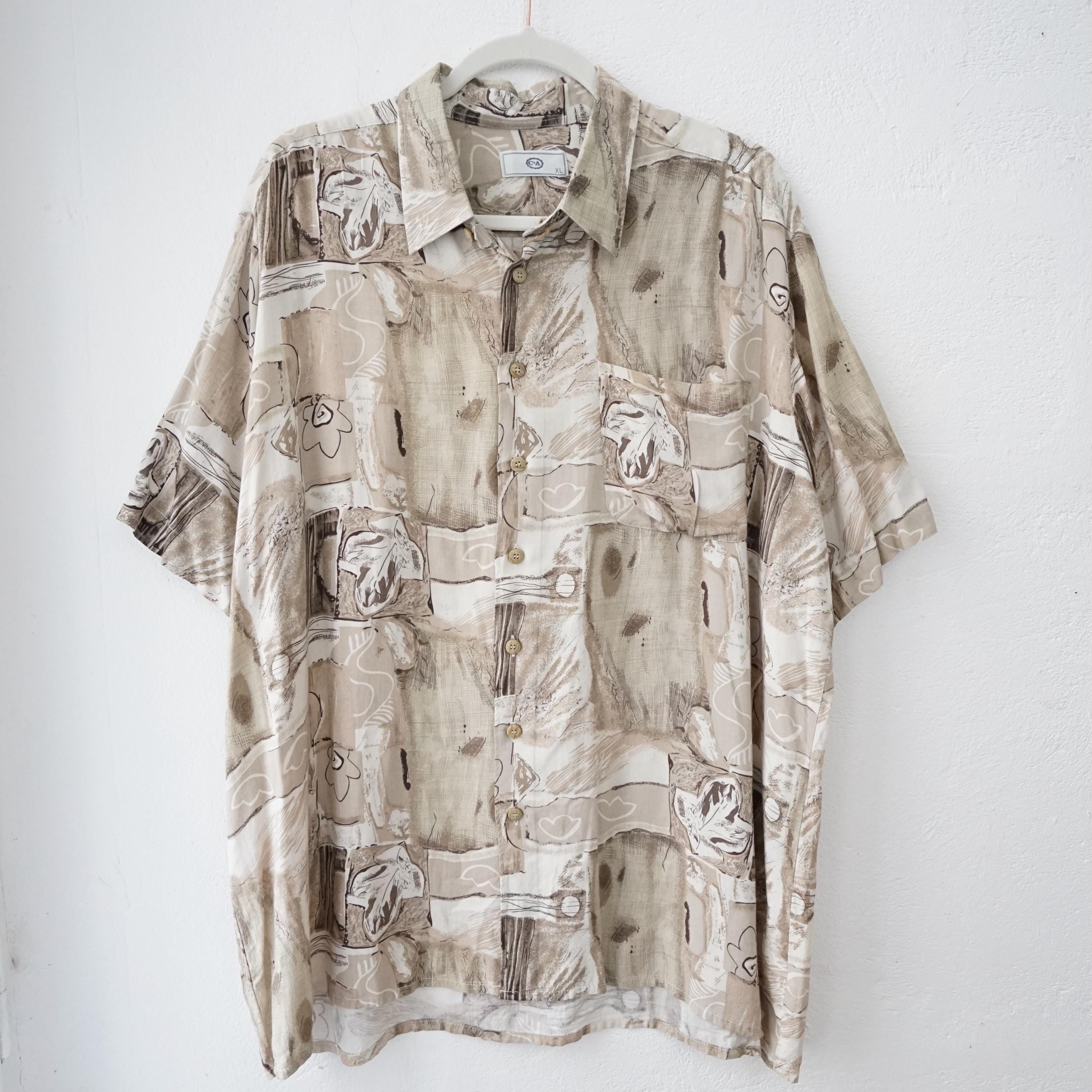 90s vintage 古着 big size shirts beige Vintage 90s Shirt size XL – You had me at Vintage