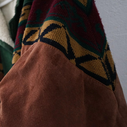 Vintage Teddy Suede Jacket Size L