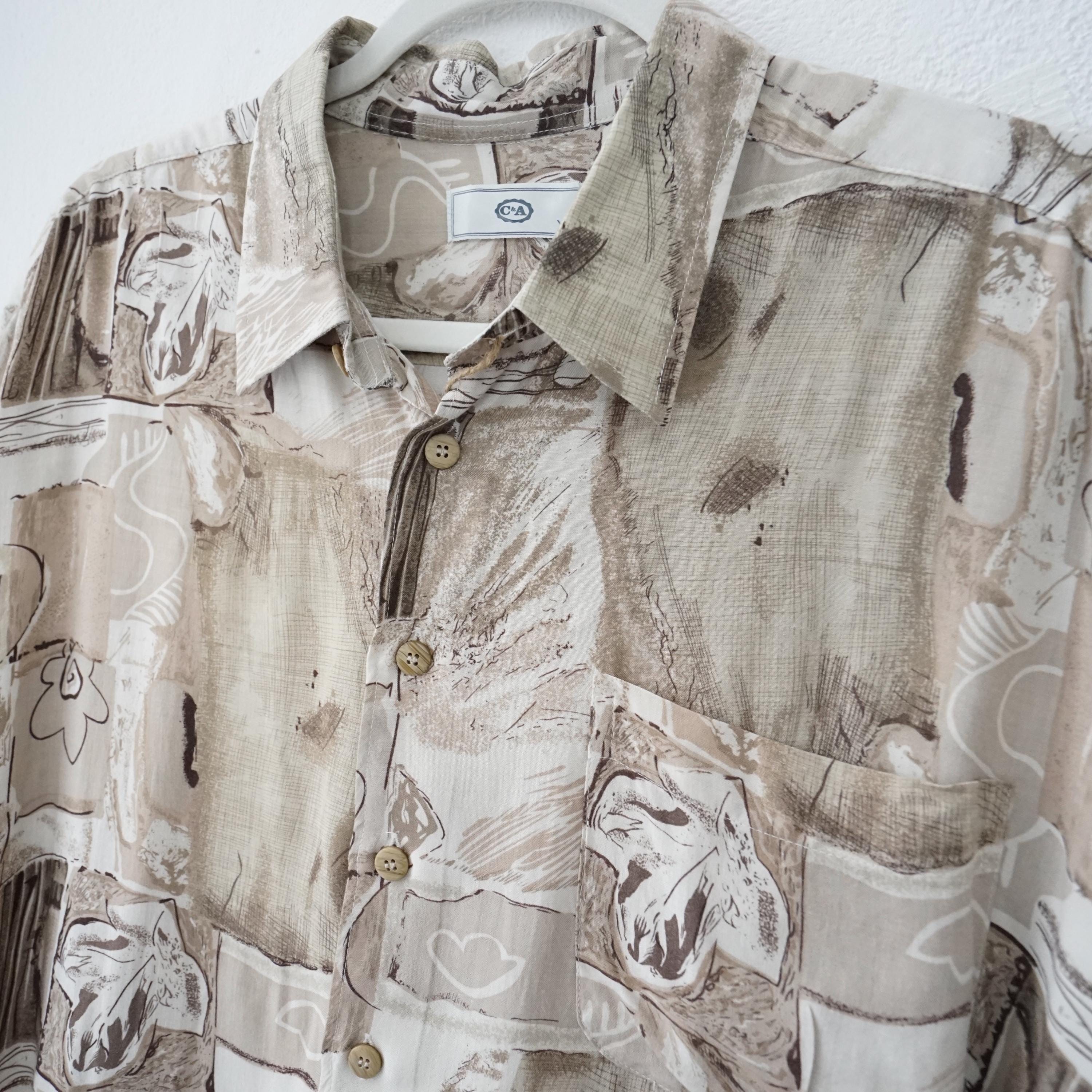 90s vintage 古着 big size shirts beige Vintage 90s Shirt size XL – You had me at Vintage