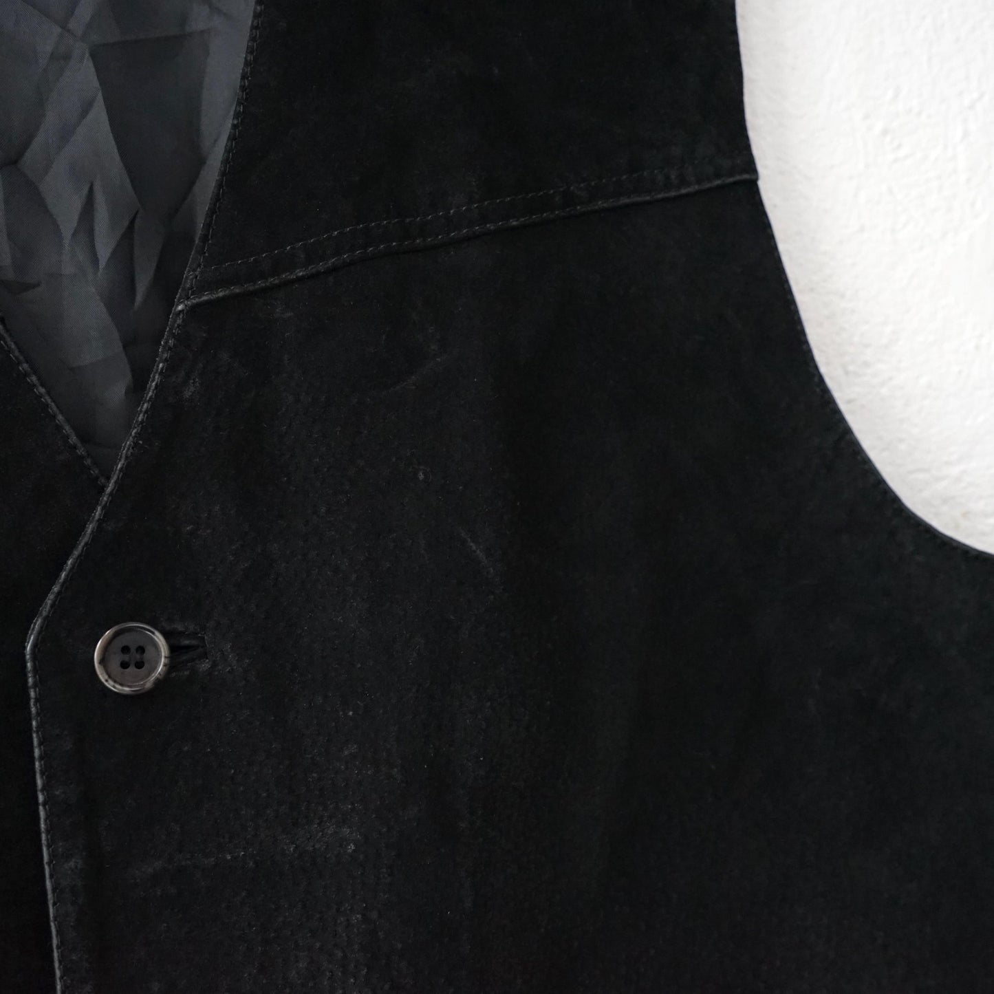 Vintage suede Vest men Size L