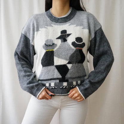 Vintage RARE Pullover Size M south american alpaca