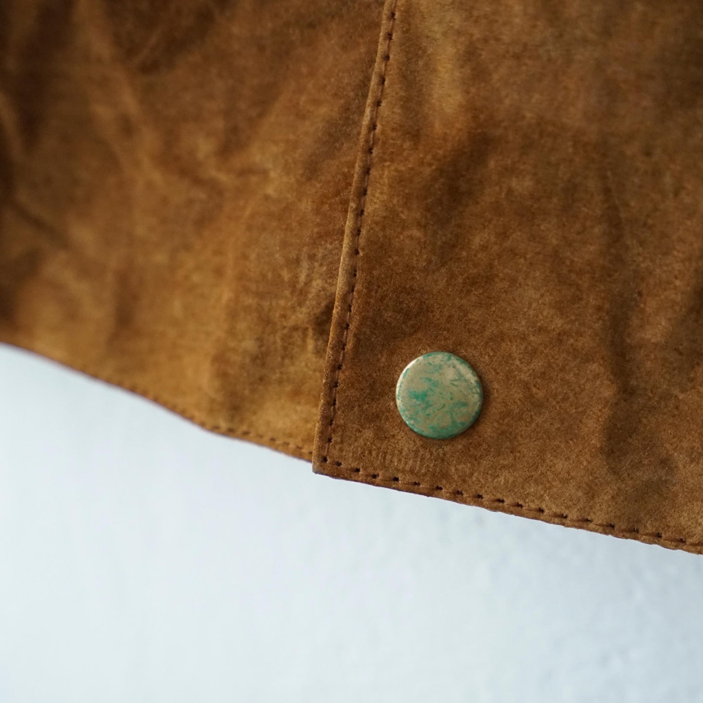 Vintage suede leather Vest men Size M