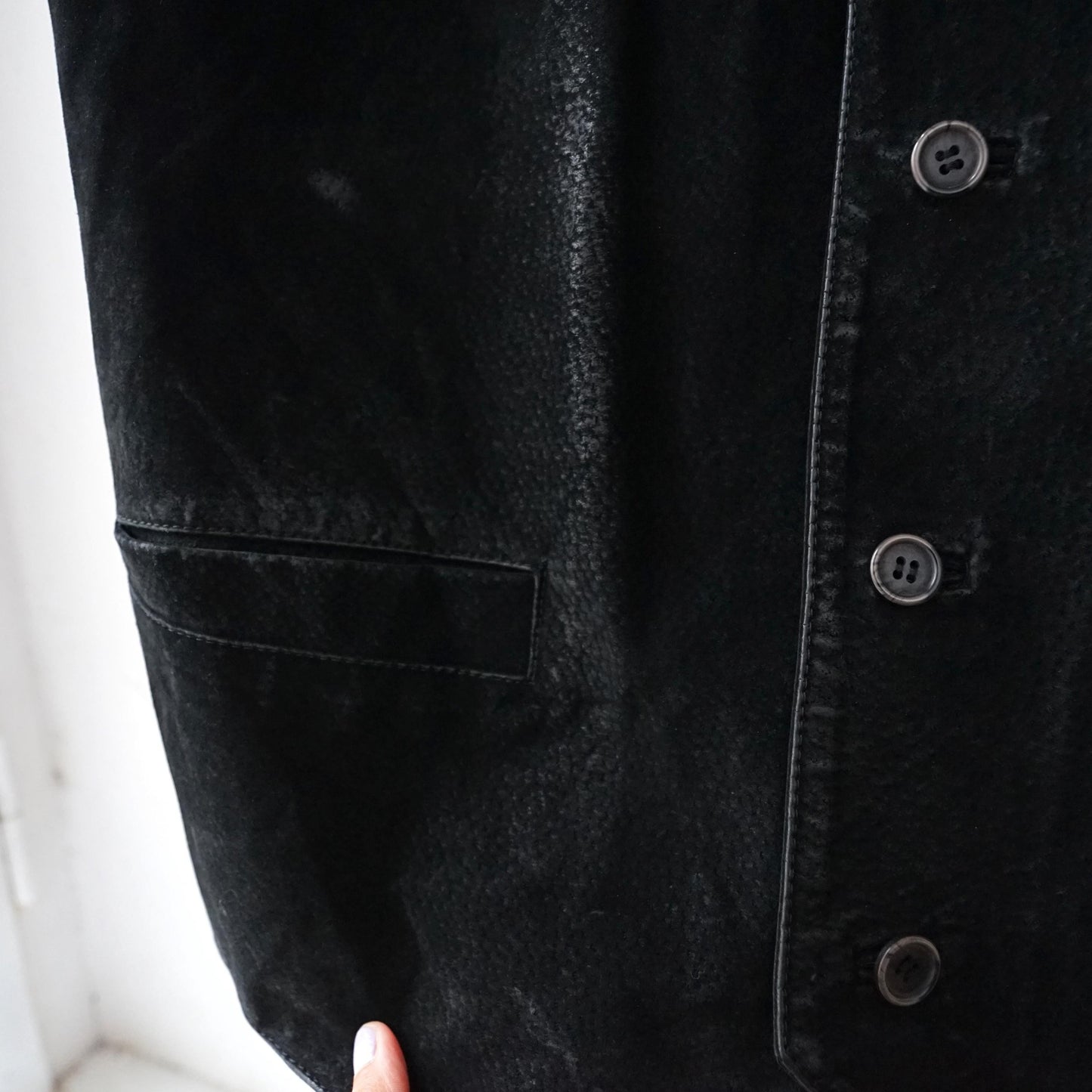 Vintage suede Vest men Size L