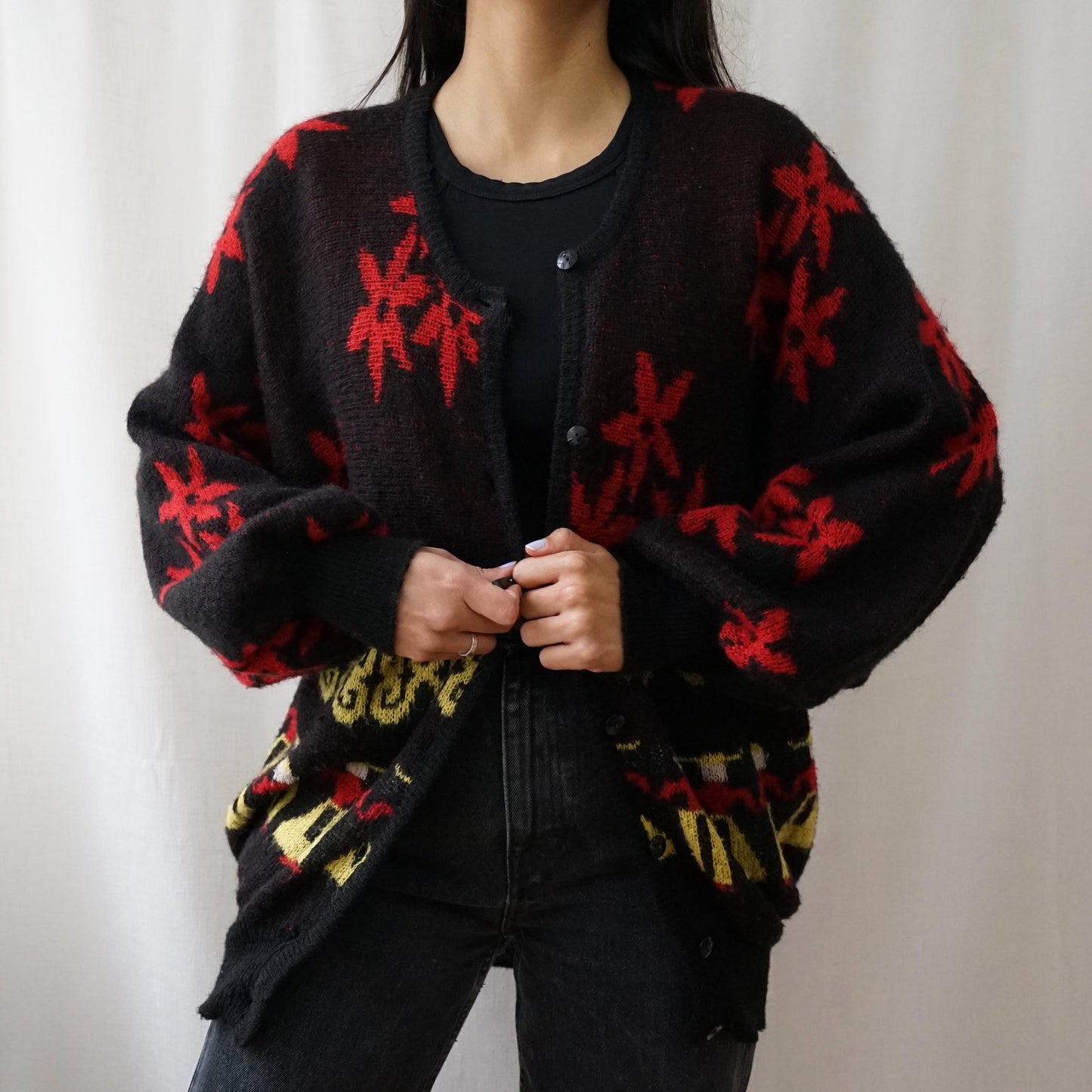 Vintage 90s Cardigan size M-L mohair