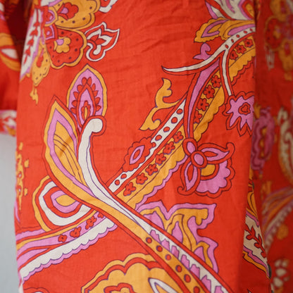 Vintage 70s Shirt size L paisley pattern