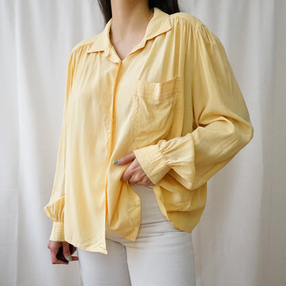 Vintage 90s silk Blouse size L-XL