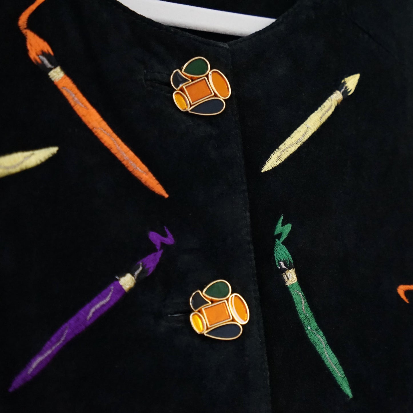 Vintage 80s leather jacket size S Dinoz's