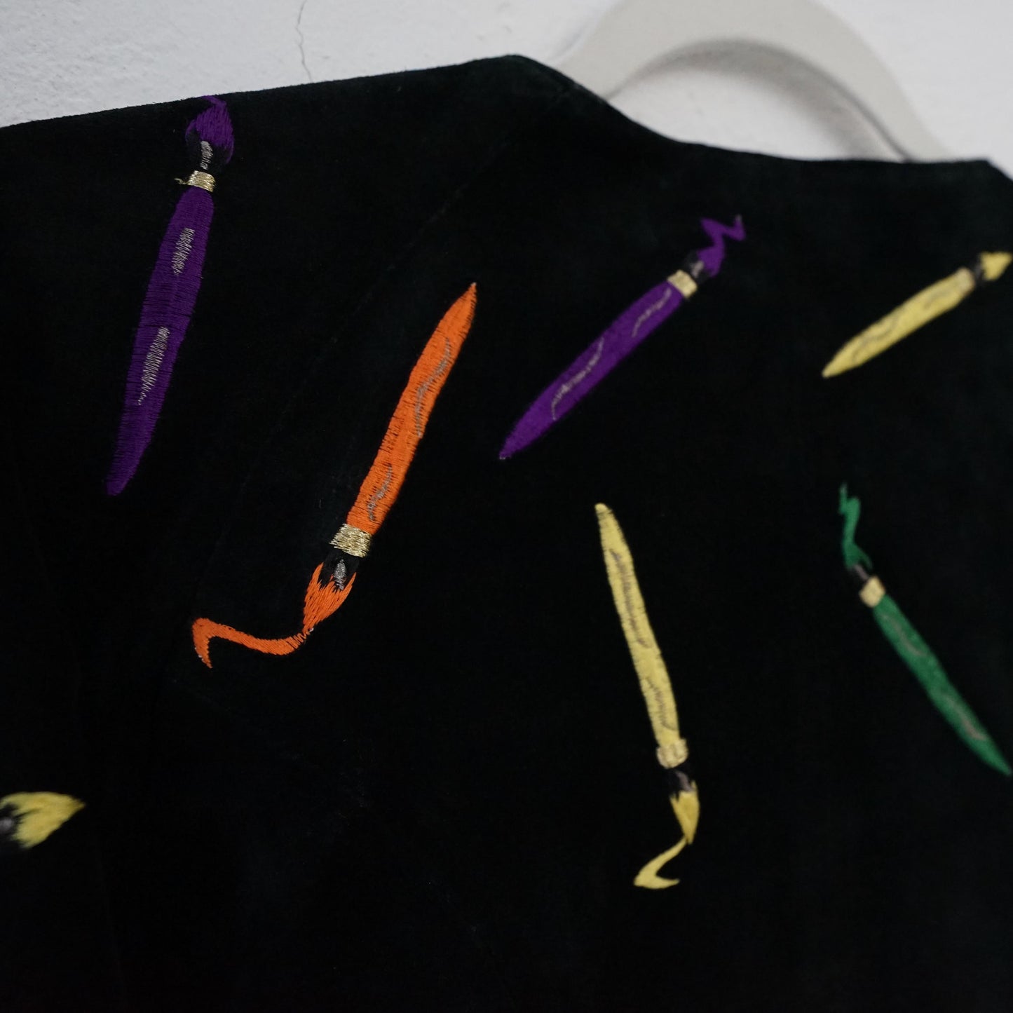 Vintage 80s leather jacket size S Dinoz's