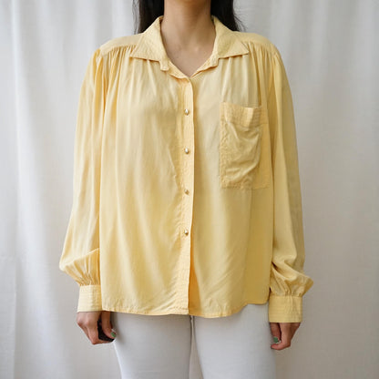 Vintage 90s silk Blouse size L-XL
