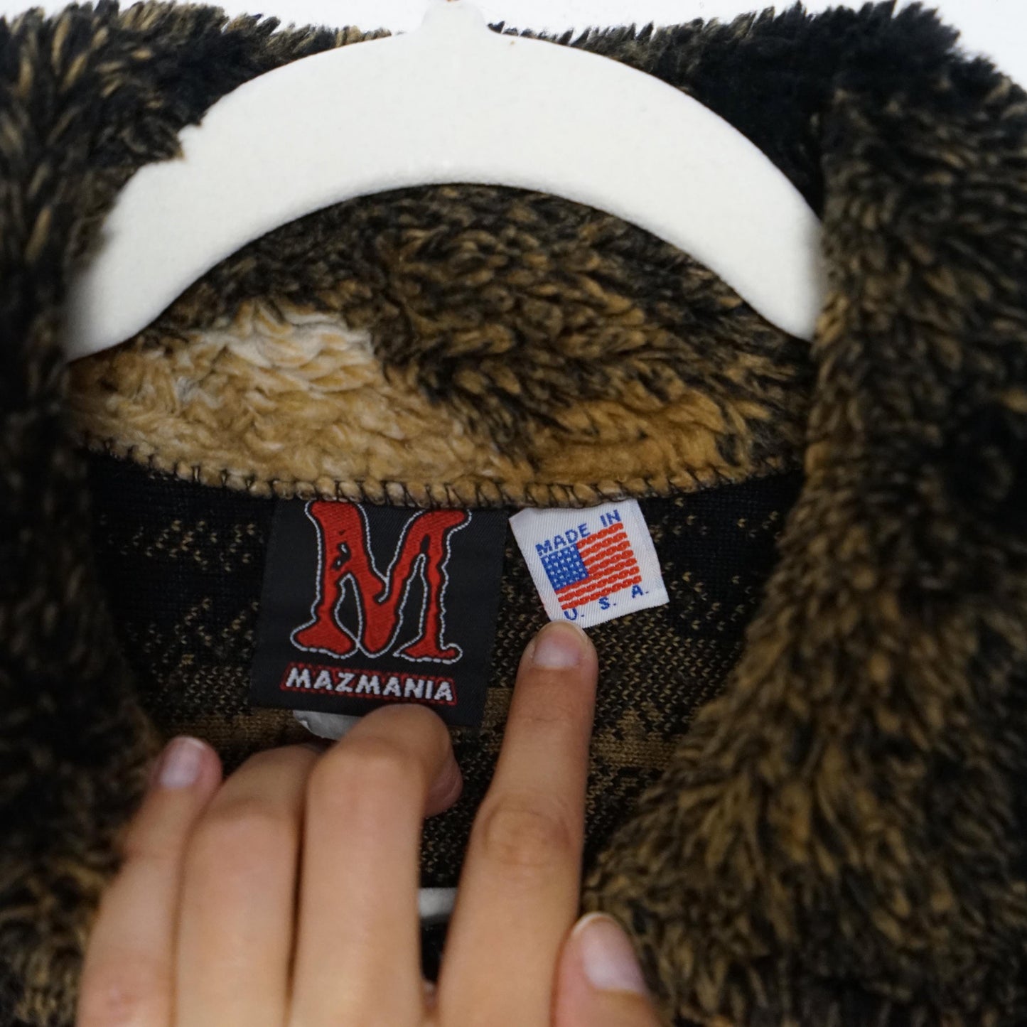 Vintage 90s Fleece Vest size XL Mazmania