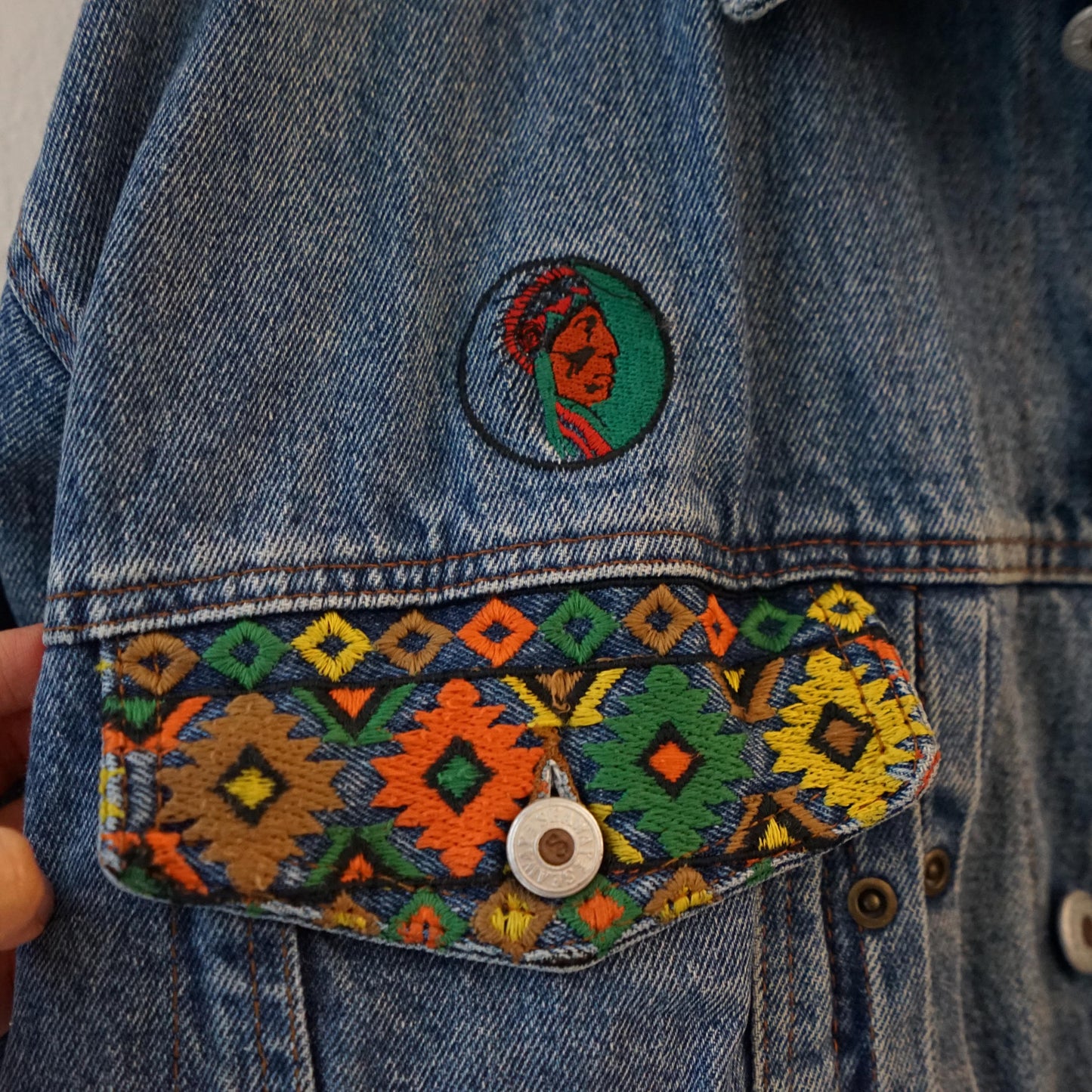 Vintage 90s Denim jacket Size L