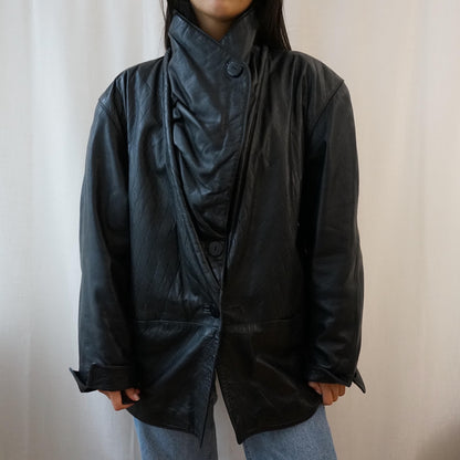 Vintage 80s leather jacket size L