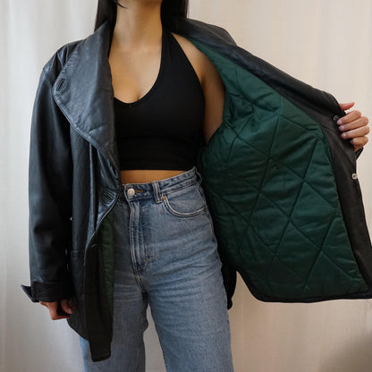 Vintage 80s leather jacket size L