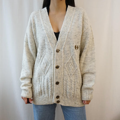 Vintage 90s Cardigan size L grandpa cardigan
