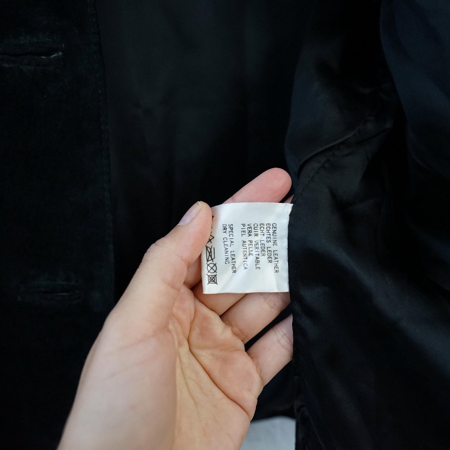 Vintage 80s leather jacket size S Dinoz's