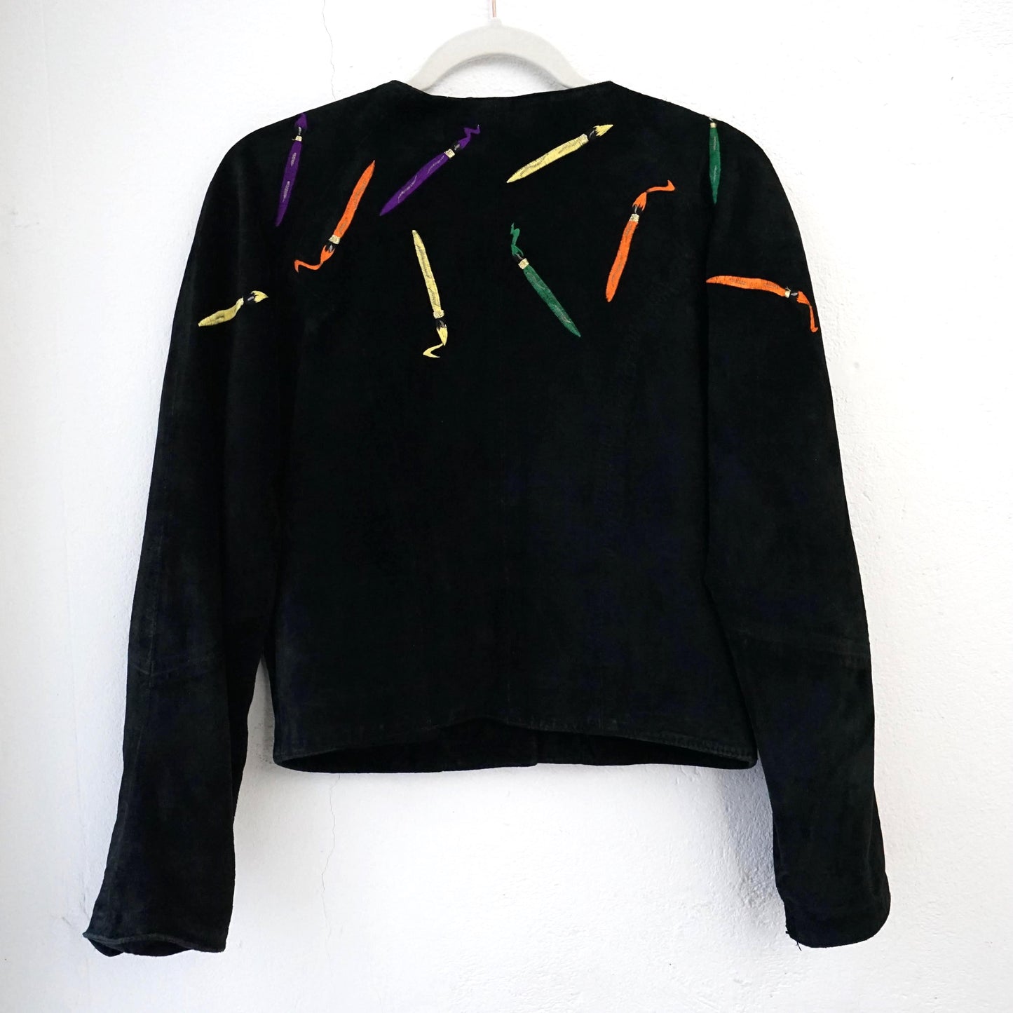 Vintage 80s leather jacket size S Dinoz's