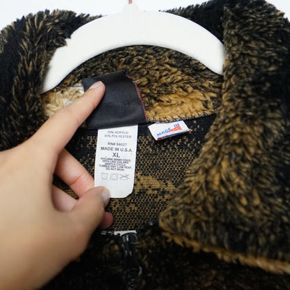 Vintage 90s Fleece Vest size XL Mazmania