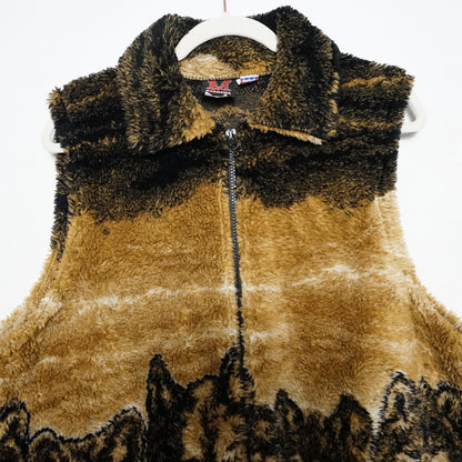 Vintage 90s Fleece Vest size XL Mazmania