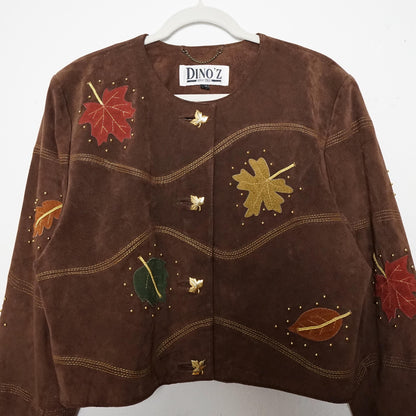 Vintage 80s leather jacket size M-L