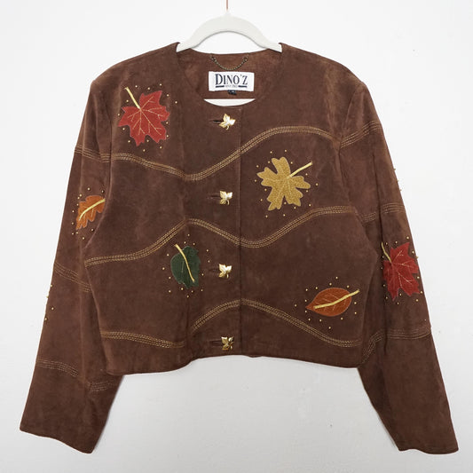 Vintage 80s leather jacket size M-L