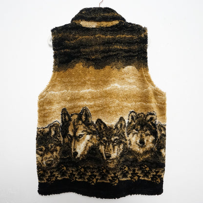 Vintage 90s Fleece Vest size XL Mazmania