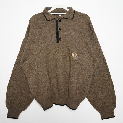 Vintage 90s polo Pullover men Size M