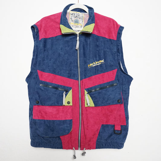 Vintage 80s Vest size XL velvet