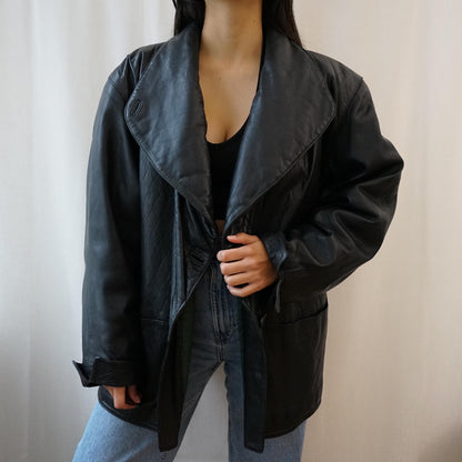 Vintage 80s leather jacket size L