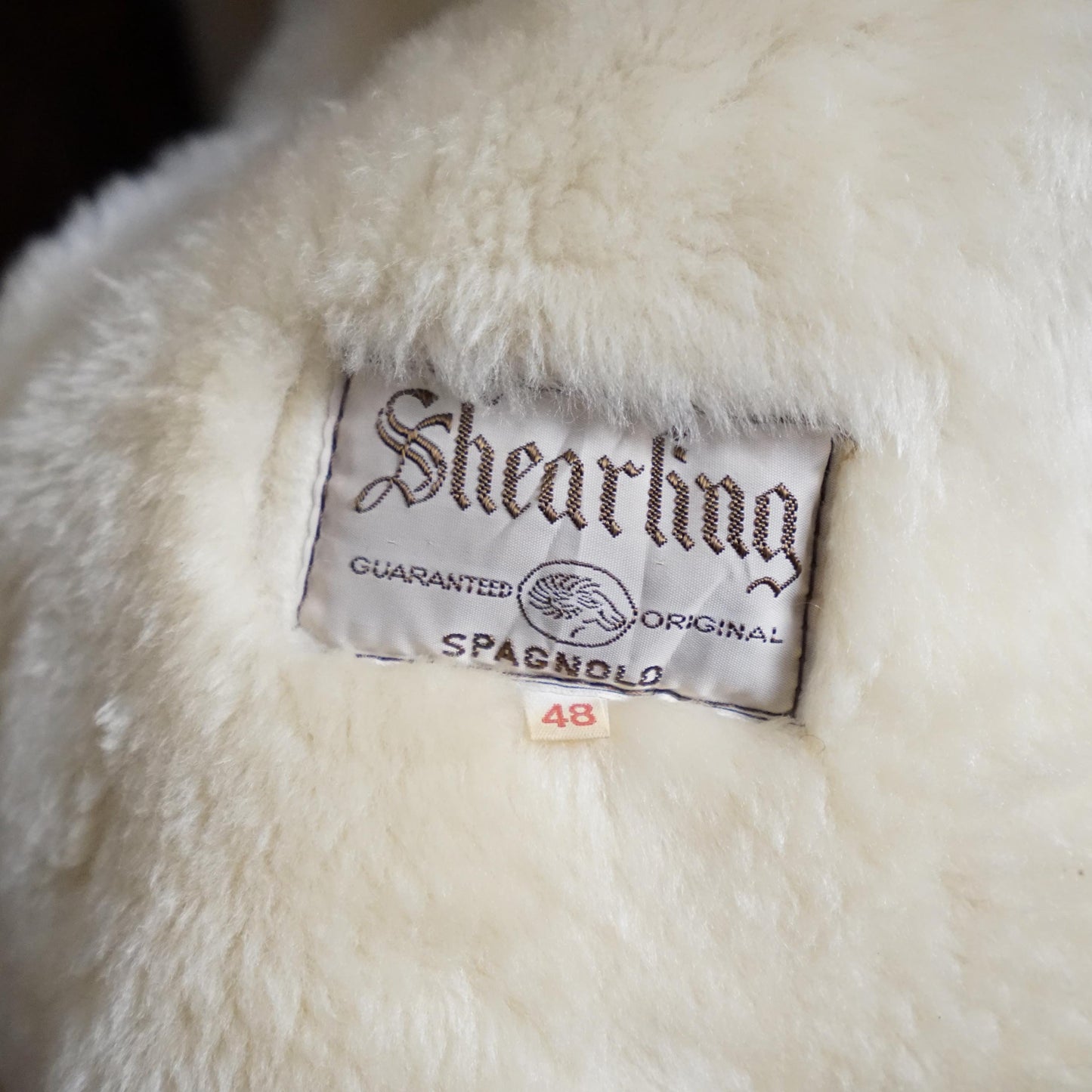 Vintage brown Shearling Coat Size L