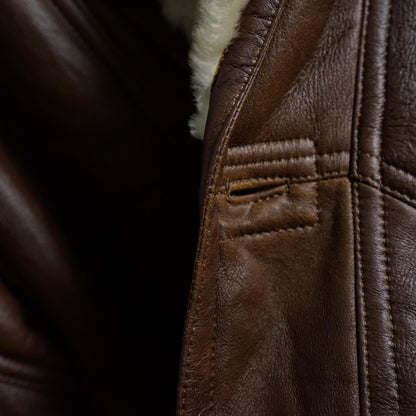 Vintage brown Shearling Coat Size L