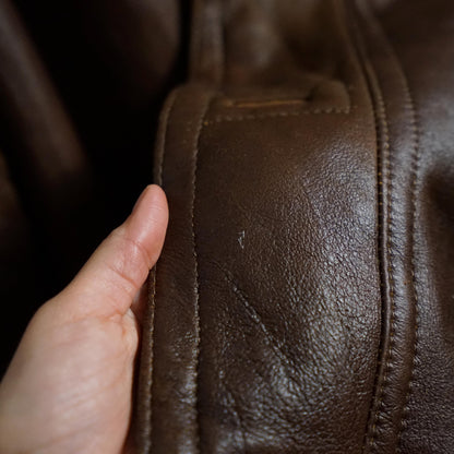 Vintage brown Shearling Coat Size L