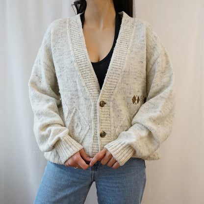 Vintage 90s Cardigan size L grandpa cardigan