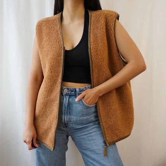Vintage teddy Vest size L
