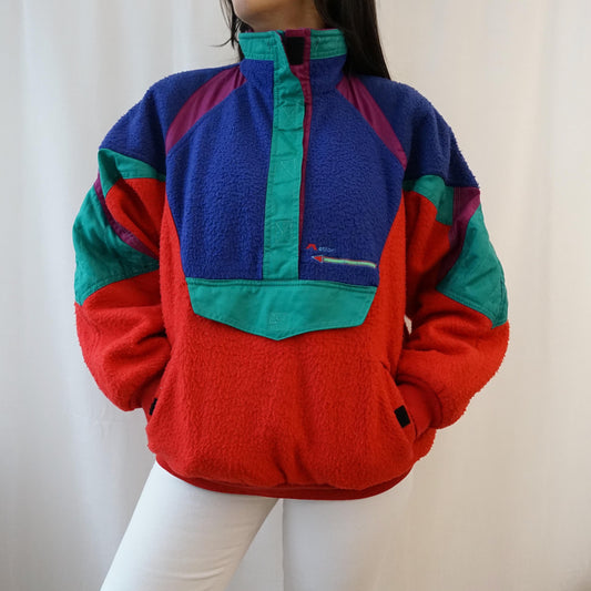 Vintage 80s Fleece Jacket size XS