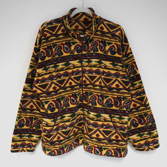 Vintage 90s Fleece Jacket men size L
