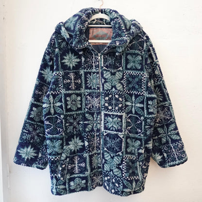 Vintage teddy fleece Jacket size L