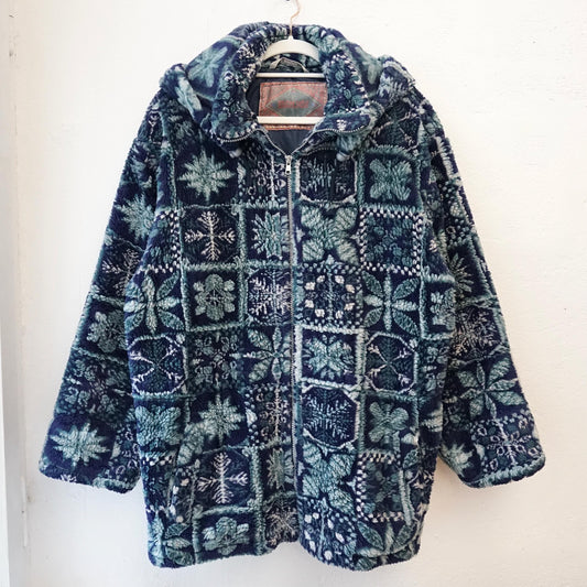 Vintage teddy fleece Jacket size L