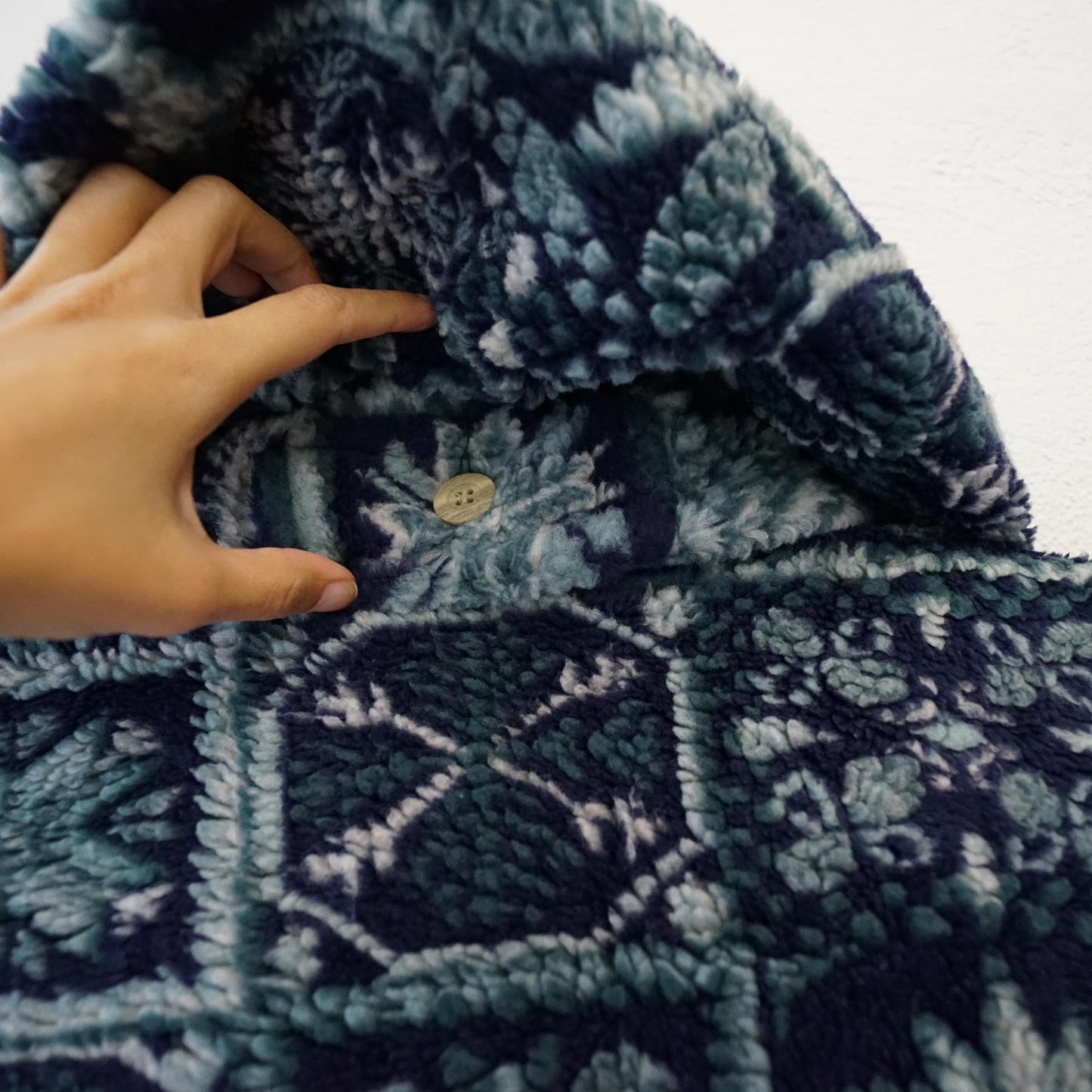 Vintage teddy fleece Jacket size L