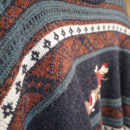 Vintage 90s Pullover Size L-XL embroidered