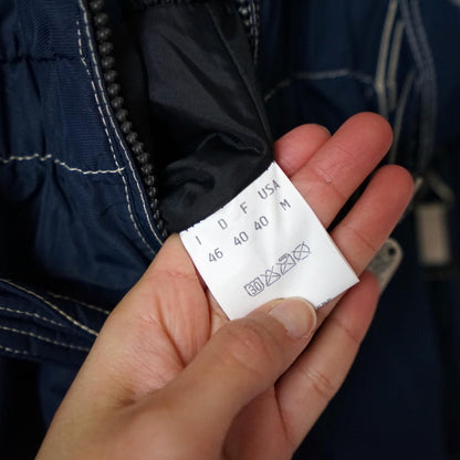 Vintage 80s ski suit size M-L embroidery blue