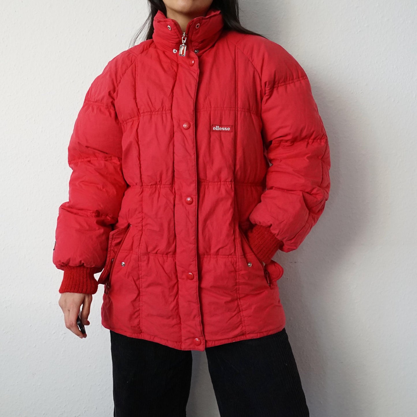 Vintage Ellesse Down Jacket Size M 70s